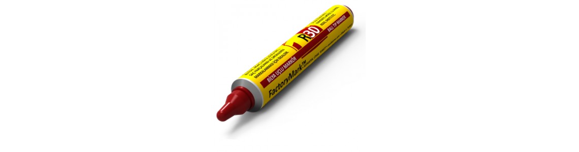 FactoryMark™ R30 Serisi Bilya Uçlu Boya Markörleri FactoryMark™ R30 Serisi Bilya Uçlu Boya Markörleri, markalama kalemi, çelik profil markalama, boya markalama, boyalı markalama, asfalt markalama, kereste markalama, beton blok markalama, lastik markalama, kaya markalama, granit markalama, mermer markalama