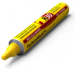 FactoryMark™ R30 65ml Yellow Pump Rall Point Paint Marker