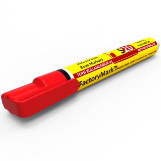 FactoryMark™ S20 13cm³ Red Permanent Paint Marker