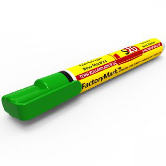 FactoryMark™ S20 13cm³ Green Permanent Paint Marker